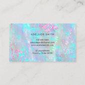 Opal-Imitat-Folie lila Visitenkarte (Rückseite)