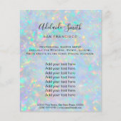 Opal-IMITAT-irisierende Textur Flyer (Vorne)