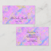 opal inspiriert lila-blaue Textur Visitenkarte (Vorne/Hinten)