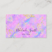 opal inspiriert lila-blaue Textur Visitenkarte (Vorderseite)