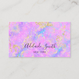 opal inspiriert lila-blaue Textur Visitenkarte