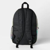 opal inspiriert Textur Bedruckter Rucksack (Rückseite)