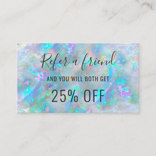 opal inspiriert Visitenkarte (Vorderseite)