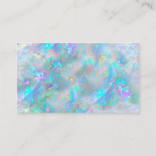 Opal inspirierte Textur dank Visitenkarte (Rückseite)