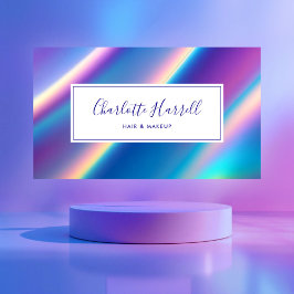 Opal Iridescent QR Code Beauty Pros Visitenkarte