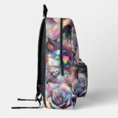 Opal Irisierender Rose Schulrucksack Bedruckter Rucksack (Links)