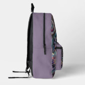 Opal Irisierender Rose Schulrucksack Bedruckter Rucksack (Links)