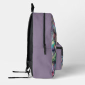 Opal Irisierender Rose Schulrucksack Bedruckter Rucksack (Links)
