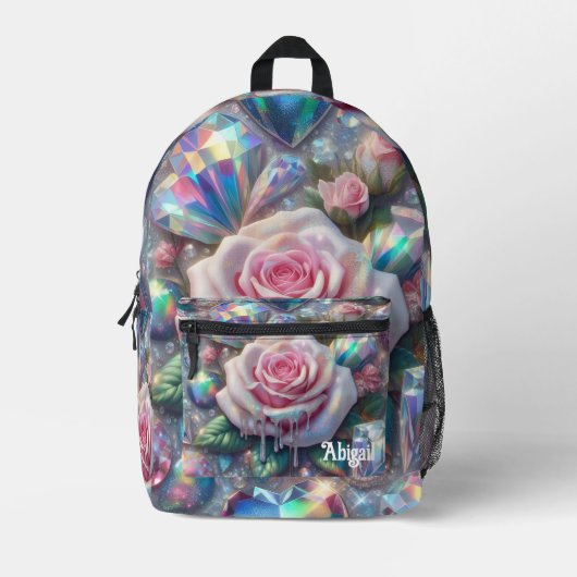 Opal Irisierender Rucksack für die Schule (Vorderseite)