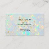 Opal-Juwel-Hintergrundekarte Visitenkarte (Rückseite)