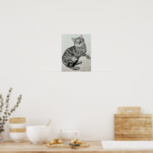 Opal (Katze) - Druck Poster (Küche)