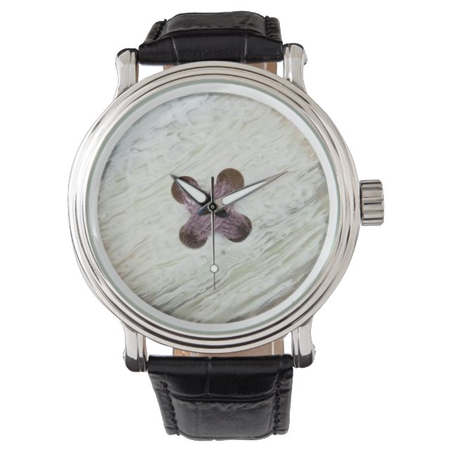Opal Knopf Uhr (Vorderseite)