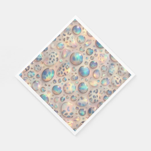 Opal Leopard Print Luxury Napkins Serviette (Ecke)