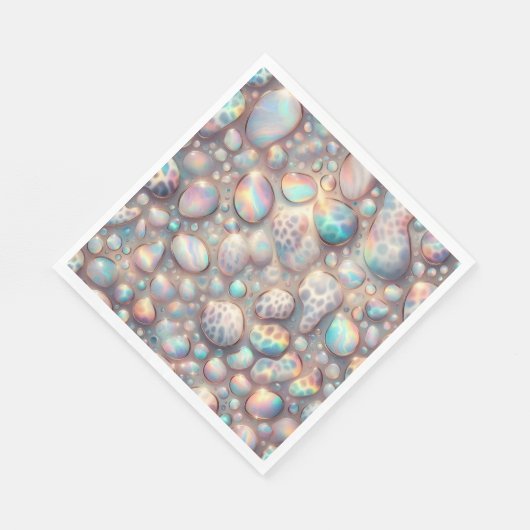 Opal Leopard Print Luxury Napkins Serviette (Ecke)