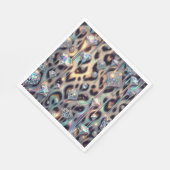 Opal-Leoparden-Druck Luxus-Servietten Serviette (Ecke)