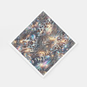 Opal-Leoparden-Druck Luxus-Servietten Serviette (Ecke)