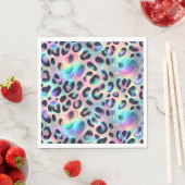 Opal Leopardenprint Luxus Servietten (Beispiel)