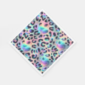 Opal Leopardenprint Luxus Servietten (Ecke)