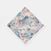 Opal Leopardenprint Luxus Servietten (Ecke)