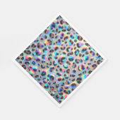 Opal-Leopardenprint-Luxus-Servietten Serviette (Ecke)