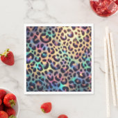 Opal-Leopardenprint-Luxusservietten Serviette (Beispiel)