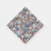 Opal-Leopardenprint-Luxusservietten Serviette (Ecke)