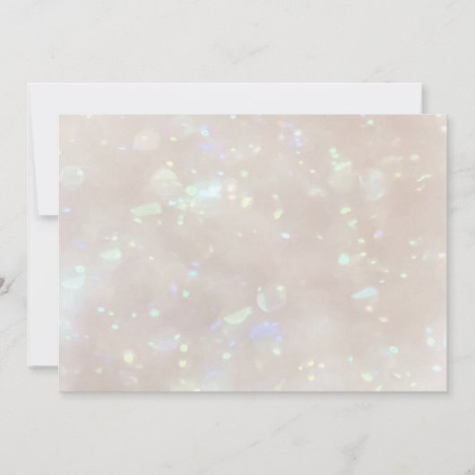 Opal & Light Blue Flat Danke Karte (Vorderseite)