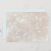 Opal & Light Blue Flat Danke Karte (Vorne/Hinten)