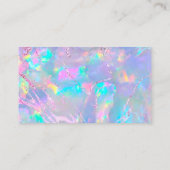 Opal lila Folie danke Visitenkarte (Rückseite)