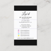 Opal Loctitian & Stylist Locanda Orico Visitenkarte (Rückseite)