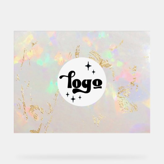 Opal-Logo Acrylschild (Vorderseite)