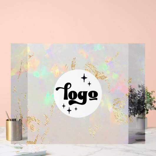 Opal-Logo Acrylschild (Hochzeit)