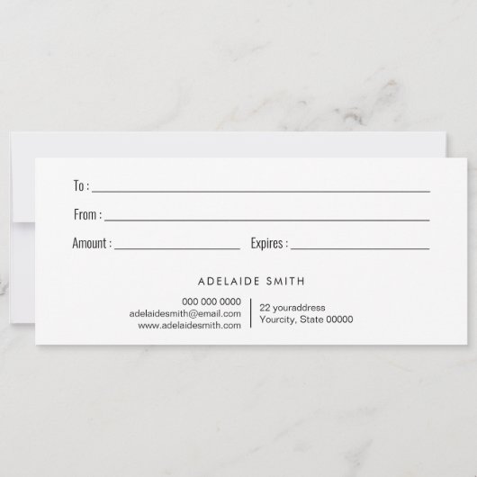 Opal-Logo-Geschenkgutschein (Rückseite)