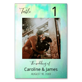 Opal Lovely Moments Foto Wedding Tischnummer