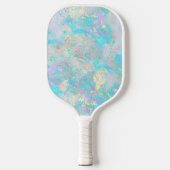 opal mineralische Imitate Glitzer Paddel Pickleball Schläger (Vorderseite)