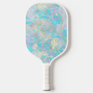 opal mineralische Imitate Glitzer Paddel Pickleball Schläger