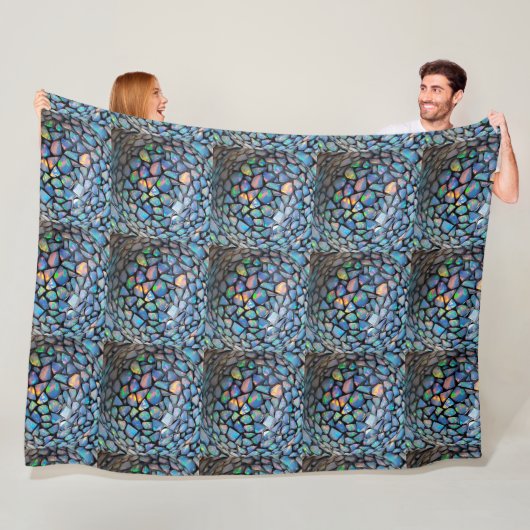 Opal-Mosaik1 Fleecedecke (Beispiel)