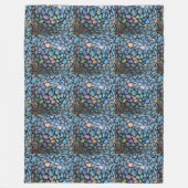 Opal-Mosaik1 Fleecedecke (Vorderseite)