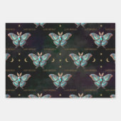 Opal October Birthstone Moth Happy Birthday Geschenkpapier Set (Vorderseite 2)