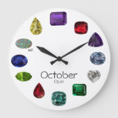 Opal, Oktober Große Wanduhr (Vorderseite)