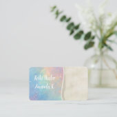 Opal pastel lightworker yoga Business Cards Visitenkarte (Stehend Vorderseite)