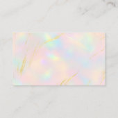 Opal QR Code Minimalist Professional Visitenkarte (Rückseite)