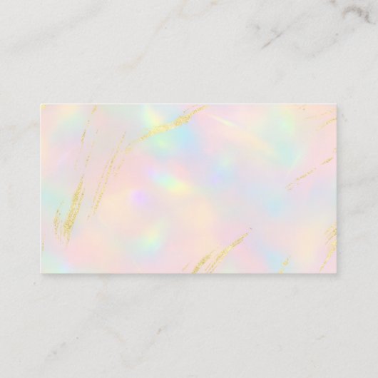 Opal QR Code Minimalist Professional Visitenkarte (Rückseite)