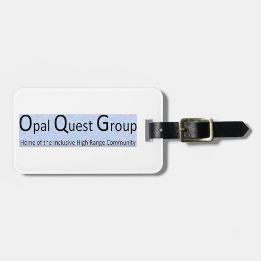 Opal Quest Group Luggage Tag Gepäckanhänger (Vorderseite horizontal)