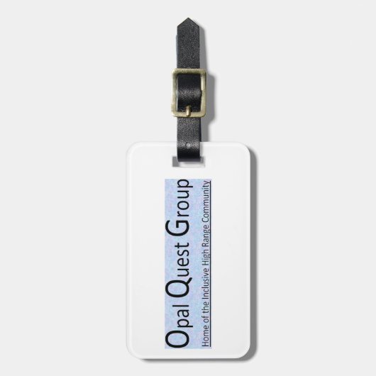 Opal Quest Group Luggage Tag Gepäckanhänger (Vorderseite vertikal)