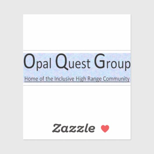 Opal Quest Group Vinyl Sticker (Blatt)