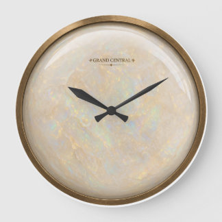 Opal-Replikat Gesicht Grand Central Quarz Große Wanduhr