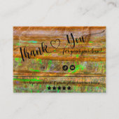 Opal Rock Layers Vielen Dank für Ihre Visitenkarte (Vorderseite)