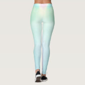 Opal-rosa-blaue Edelsteine-Yoga trainieren modern Leggings (Rückseite)