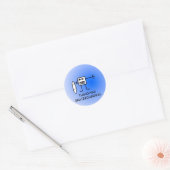Opal Runder Aufkleber (Umschlag)